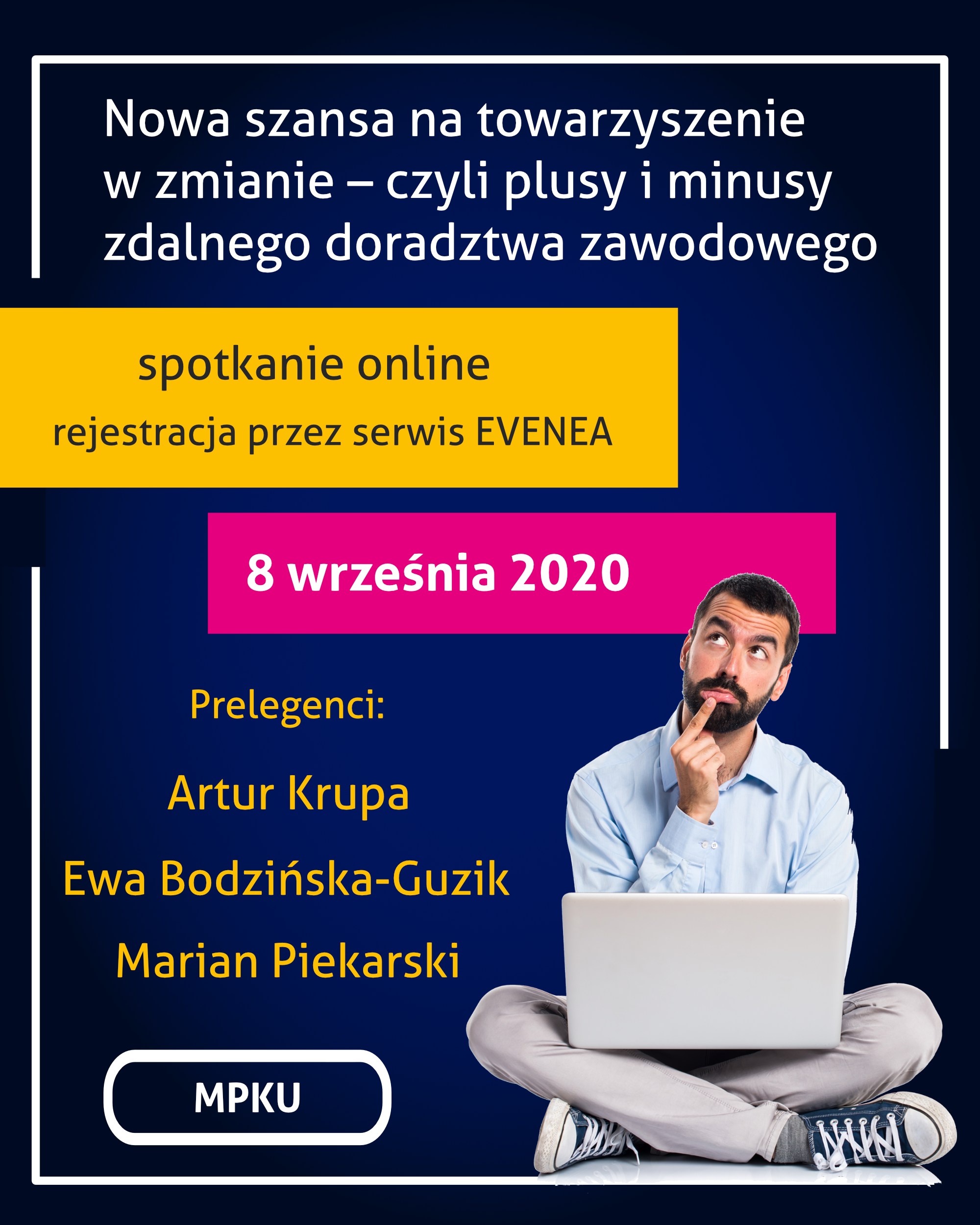 Zaproszenie na webinar o doradztwie zawodowym online