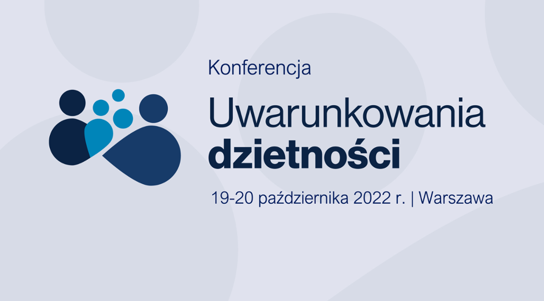 Tytuł konferencji, data i lokalizacja. Obok piktogramy przedstawiające rodzinę - 2 dorosłych i 2 dzieci.